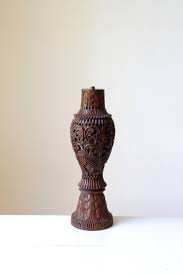 Vintage Wood Carved Lamp Base Large Wooden Table Lamp Tall Etsy Wooden Lamp Base Wooden Lamp Wood Lamp Base