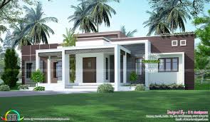 1775 Sq Ft Flat Roof One Floor Home Flat Roof Design House Roof Design Bungalow House Design