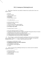 A diary about his flying missions kept by an american helicopter pilot in the viet nam war is not a primary source until, say, a researcher uses it in her study of how the war was carried out. Mcqs Contemporary Marketing Research Pdf Marketing Research Sampling Statistics