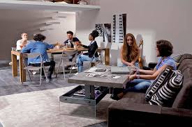 The cocktail table comes fully assembled and ready to enjoy. Bellagio Transformable Coffee Table Modern Living Room