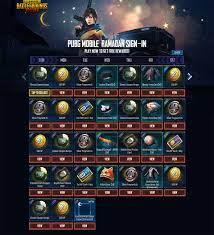Pubg Mobile Ramadan Event Rewards Full Log In Reward List