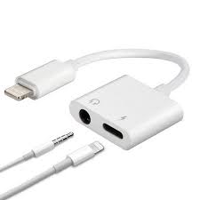 Iphone Adapter Dual Lightning Adapter Splitter 2 In 1 Aux Headphone Jack Audio Charging Cable Adapter 3 5mm Lightning Adapter For Iphone7 7plus 8 8plus X Iphone 7 Adapter Jack Audio Headphone