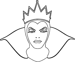 Cool Snow White Evil Queen Witch And Huntsman Front View Face Coloring Page Snow White Evil Queen Snow White Coloring Pages Coloring Pages