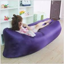 Inflatable Air Mattress Sleeping Bag Camping Bed Beach Hangout Lay Bag Sofa Purple Read More Reviews Of The Product By Inflatable Sofa Beach Sofa Camping Bed