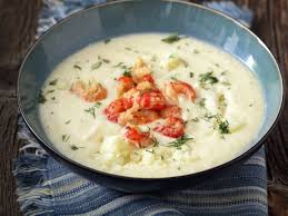 Cremige Selleriesuppe Mit Krebsfleisch Rezept Sellerie Suppe Suppe Abendessen Ideen