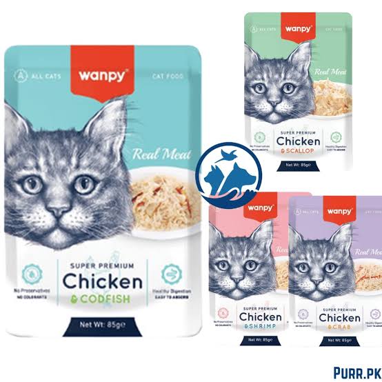 Wanpy Wet Cat Food Pouch