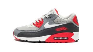 Nike Air Max 90 Essential In Dusty Grey And Red Profile Nike Air Max Nike Air Nike