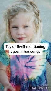Taylor Swift mentioning ages in her songs. Ages 3-89 mentioned. This  honestly took so much longer than I expected 😅 #taylorswift #swifttok  #swiftie #swifties #fyp #foryou #foryoupage @taylorswift ...