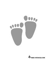 Free Printable Baby Shower Stencils Baby Feet Crafts Baby Shower Printables Stencils Printables