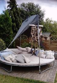 Old Trampolin Lounge Lounge Trampolin Wasserfall Altes Trampolin Trampolin Gartentrampolin