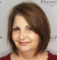 Do not have hairstyles that end near your chin as it would make the chin appear bigger. 20 Latest Short Hairstyles For Women With Round Faces Over 50
