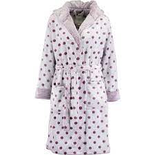 Peaches Amp Dreams Purple Polka Dot Hooded Robe Gowns Dresses Gowns Women Nightwear