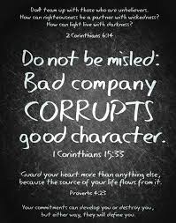 Bad company corrupts good character illustration. Bad Day Jesus Quotes Quotesgram