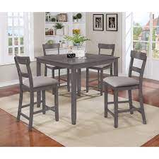 Entertain your guests in style with the impressive miraval dining set from inspire q® classic, including one round dining table and four side chairs for maximum convenience. Wilmoth 5 Piece Counter Height Dining Set Reviews Birch Lane Counter Height Dining Sets Nook Dining Set Dining Table Setting