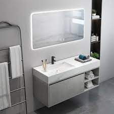 Storage cabinets allow you to store food, linens, tools, bathroom products, and more, making them perfect for homes that don't have enough closet space. 35 47 Floating Bathroom Vanity With Top Wall Mounted Vanity Cabinet Single Sink Vanity With Drawer Undermount Sink Bathroom Vanities Bath Faucets