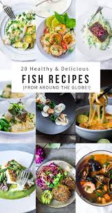 20 Simple Healthy Fish Seafood Recipes Feasting At Home Recipe Fish Recipes Healthy Fresh Fish Recipes Healthy Fish