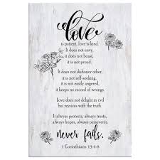 4 love is patient, love is kind. 1 Corinthians 13 4 8 Love Is Patient Love Is Kind Bible Verse Wall Art Canvas Christian Wall Art Christian Wall Decor Christ Follower Life