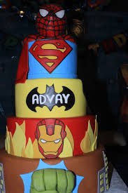 Birthday Cake For Kids Boys 5 Years 5 Tier Super Heroes Cake For A 5 Year Boy Superhero Cake Kids Party Superhero