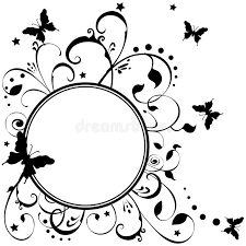 Black And White Simple Simple Floral Design Butterfly Clipart Butterflies Flowers Stars Art Butterflies Fluttering Around Flowers Foliage S Spon Fluttering Flowers F Star Art Paper Flower Art Flower Silhouette