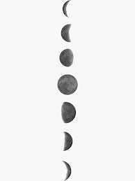 Moon Phases Sticker By Lil Salt Moon Cycle Tattoo Moon Child Tattoo Moon Phases Tattoo