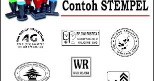 Jika bapak / ibu ingin mendapat langsung versi word nya. Gambar Contoh Sampel Desain Stempel Warna Cetak