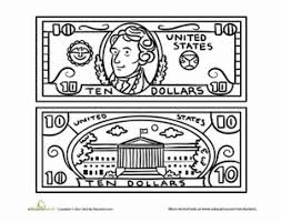 Home alphabet animals artwork bible birthdays cartoons countries fairy tales fantasy flowers fruit holidays homes music nature people rainbows school space sports transportation video game characters weather color by numbers connect the dots dot puzzles simple shapes. Ten Dollar Bill Worksheet Education Com