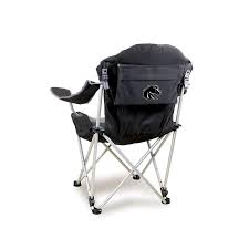 Picnic Time Ncaa Reclining Camp Chair Boise State Broncos Black Lowes Com In 2020 Camping Chairs Picnic Time Tote Storage