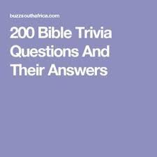 Think you know a lot about halloween? 200 Bible Trivia Questions And Their Answers Bible Facts Bible Quiz Questions This Or That Questions