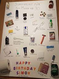 Einladungskarten zum geburtstag exklusiv gestalten! Survivalkit Fur Den Mann Ab 30 Geburtstags Geschenk Mann Geschenke Zum 30 30 Geburtstag Mann