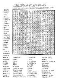 Bible crossword puzzles in tamil. Books Of The Bible Crossword New Testament