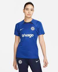 Dámské fotbalové tričko Nike Dri-FIT Chelsea FC Strike s krátkým rukávem.  Nike CZ