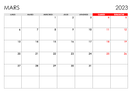 Calendrier De Mars 2023 à Mars 2023 Calendrier Mars 2023 – Calendrier.su