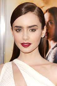 Red Carpet Beauty Diy Kerry Washington Rooney Mara Lily Collins Eyebrows Lily Collins Makeup Burgundy Lipstick