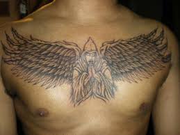 Aside from guardian angels, fallen angels also have a high demand among tattoo lovers. Angel Chest Tattoos Tattoos For Guys Wings Tattoo Angel Wings Tattoo
