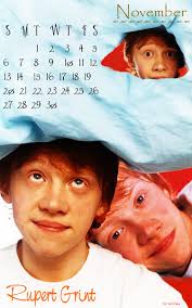Rupert Grint Calendar (November) by Todd Rohrer