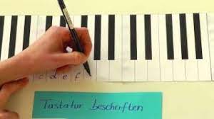 Bei klavieren und flügeln verwendete man früher elfenbein (weißlicher farbton) für die untertastenbeläge und ebenholz (schwarzer farbton) für die obertastenbeläge. Tastatur Beschriften Youtube