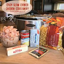 Easy Slow Cooker Chicken Stroganoff Einfach Zu Machen So Gut Slowcooker Einfache Rezepte Slow Cooker Chicken Stroganoff Crockpot Recipes Slow Cooker Chicken Crockpot Recipes