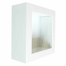 3d holzrahmen mit schiebedeckel bastelshop. 3d Bilderrahmen Box Zum Befullen Fur Gegenstande 20x20 30x30 40x40