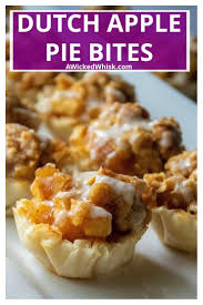 Dutch Apple Pie Bites Recipe Pie Bites Apple Pie Bites Delicious Pies