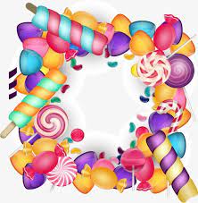 Cute Candy Border Frame Candy Border Cartoon Border Png Transparent Clipart Image And Psd File For Free Download Candy Stickers Cute Candy Candy Balloons