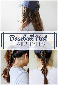 Baseball Hat Hairstyles For Second Day Hair Back To College Hairstyles Baseball Hat Hairstyles Hat Hairstyles Baseball Cap Hairstyles