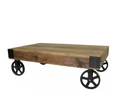 Weston home factory rectangle wood coffee table. Large Industrial Mill Cart Coffee Table Farmhouse And Cottage