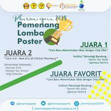 Kalian bisa membuat berbagai tema untuk cabang perlombaan poster. Pengumuman Pemenang Lomba Poster Pharmacopeia 2019 Pharmacopeia 2020