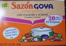 · garlic powder · ground cumin seed · turmeric powder · ground coriander · ground annatto seed or sweet . Sazon Goya A Unique Seasoning Coriander Annatto
