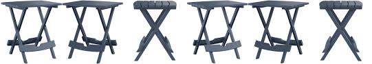 Comparison shop for quik fold resin table home in home. Amazon Com Adams Manufacturing 8500 94 3901 Plastic Quik Fold Side Table Bluestone Patio Lawn Garden