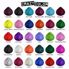 Details About Crazy Color Semi Permanent Hair Dye 100ml Full Range Same Day Dispatch
