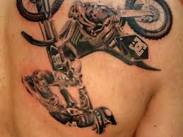 Download 8,800+ royalty free motocross vector images. Freestyle Motocross Tattoo On Back Tattooimages Biz