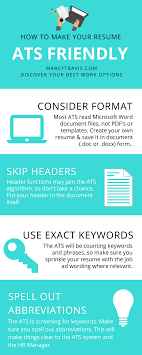 This is the computer system that scans your resume and decides whether you are a good match for the job. What You Need To Know About Making A Resume Ats Friendly