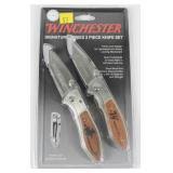 Winchester 2 piece pocket knife set bullet knife outdoors hunters deer. 07 24 18 Online Sportsman Auction