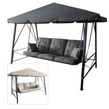 Gazebo 3 Person Swing Rus473c Replacement Canopy With Images Replacement Canopy Patio Seating Arrangement Wall Seating